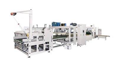 Machine de compression et d'emballage de matelas automatique